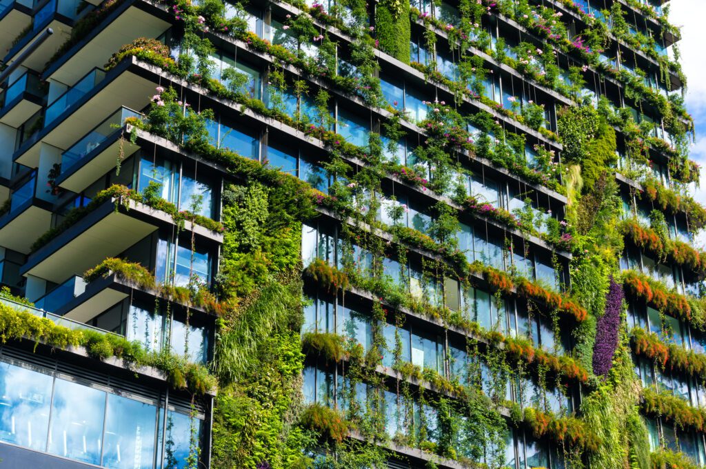Gebäudegrün Fassadenbegrünung Gründach