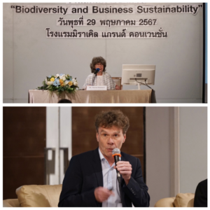 GNF-Präsidentin Marion Hammerl und GNF-Geschäftsführer Stefan Hörmann beim Biodiversity and Business Sustainability Forum